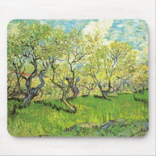Orchard in Blossom door Vincent van Gogh Muismat
