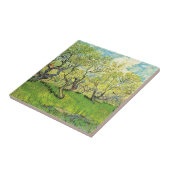 Orchard in Blossom door Vincent van Gogh Tegeltje (Zijkant)