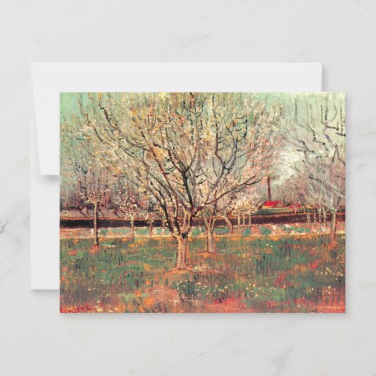 Orchard in Blossom, Plum Trees van Vincent van Gog (Voorkant)