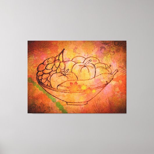 Orchard Mélange: Vruchtbare harmonie op Canvas Afdruk (Voorkant)