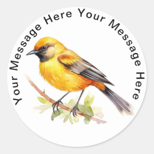 Orchard Oriole Ronde Sticker