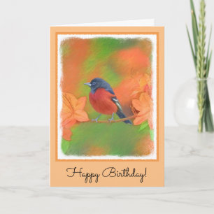 Orchard Oriole zangvogel schilderij originele voge Kaart