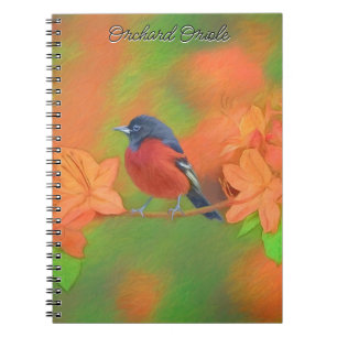 Orchard Oriole zangvogel schilderij originele voge Notitieboek