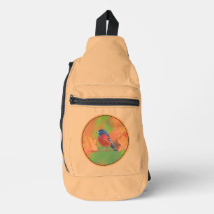 Orchard Oriole zangvogel schilderij originele voge Sling Bag