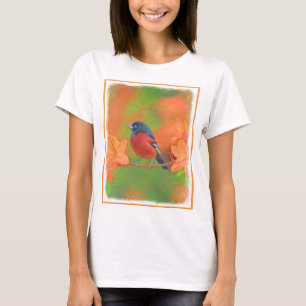 Orchard Oriole zangvogel schilderij originele voge T-shirt