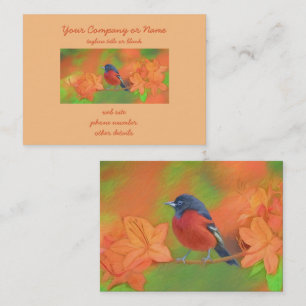 Orchard Oriole zangvogel schilderij originele voge Visitekaartje