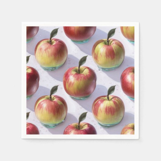 Orchard Red Apple Harvest Papieren servetten (Voorkant)