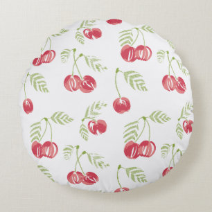 Orchard Treat Red Green Rond Kussen