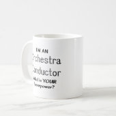 Orchestra conductor koffiemok (Voorkant links)