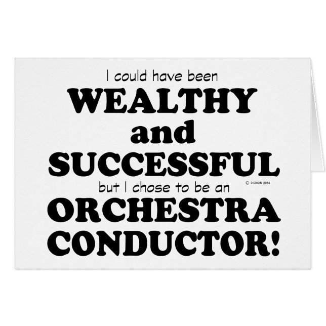 Orchestra Conductor Wealthy & Succesvol (Voorkant Horizontaal)