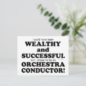 Orchestra Conductor Wealthy & Succesvol Briefkaart (Staand voorkant)