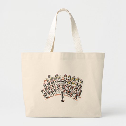 Orchestra Grote Tote Bag (Voorkant)
