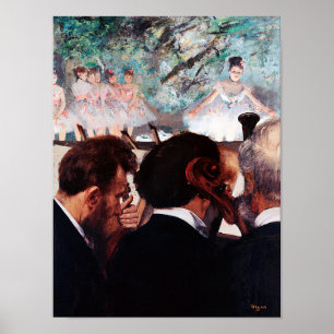 Orchestra Musicians, Edgar Degas Poster