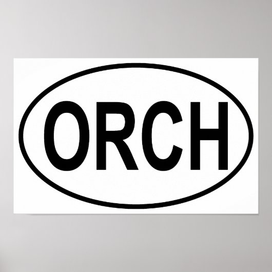 Orchestra Oval Poster (Voorkant)
