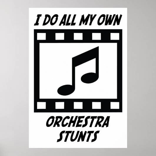 Orchestra Stunts Poster (Voorkant)