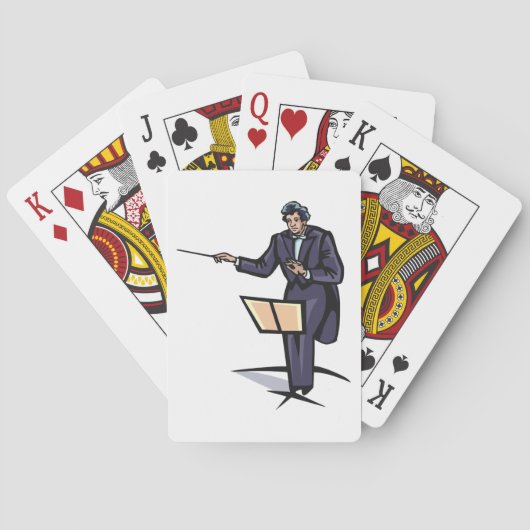 Orchestrator Dirigent Speelkaarten (Achterkant)