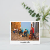 Orchestre de rue à Trinidad, Cuba carte postale (Debout devant)