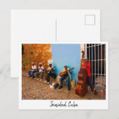 Orchestre de rue à Trinidad, Cuba carte postale (Devant / Derrière)
