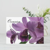 Orchid1 All-Occasion Invites/ Kaart (Staand voorkant)