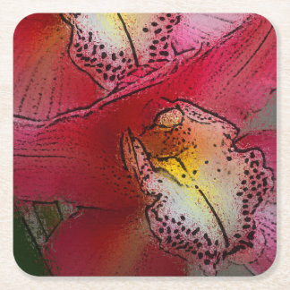 Orchid_2015_0503 Vierkante Kartonnen Onderzetter