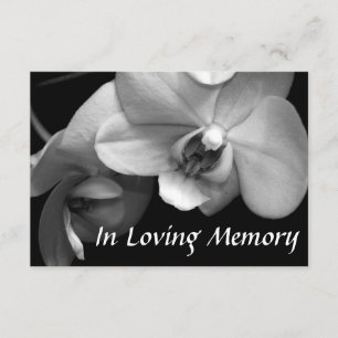 Orchid 2 Floral Photography Celebration of Life Kaart