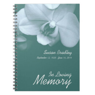 Orchid 5 Floral Photo Funeral Livre d'or