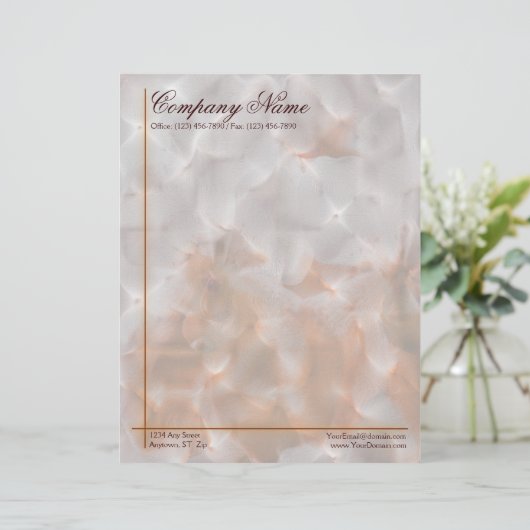 Orchid Abstract Letterhead Sjabloon Briefhoofd Ontwerp (Staand voorkant)