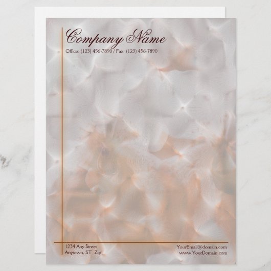 Orchid Abstract Letterhead Sjabloon Briefhoofd Ontwerp (Voorkant / Achterkant)