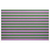 Orchid and Dark Green Colored Pattern of Stripes Stof (Fat Quarter)