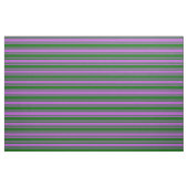 Orchid and Dark Green Colored Stripes Pattern Stof (Fat Quarter)