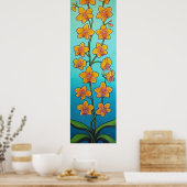 Orchid Azure Bliss van Lisa Lorenz Poster (Keuken)