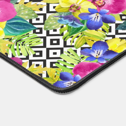 Orchid Begonia en Palm Leaves Bureaumat (Hoek)