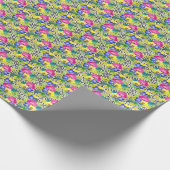 Orchid Begonia en Palm Leaves Cadeaupapier (Hoek)