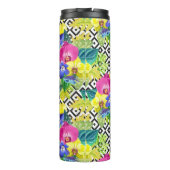 Orchid Begonia en Palm Leaves | Monogram Thermosbeker (Achterkant)