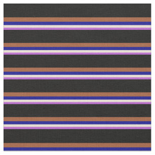 Orchid, Bisque, Dark Blue, Sienna en Black Stof