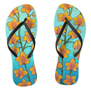 Orchid Bliss Teenslippers Thin Strap van Lisa Lore