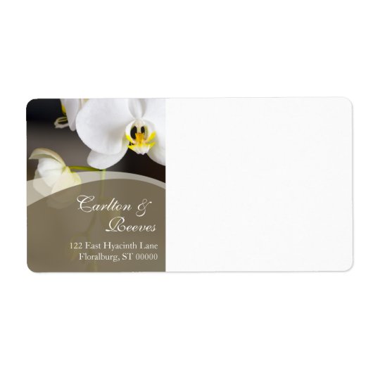 Orchid Blooms Shipping Etiket (Voorkant)