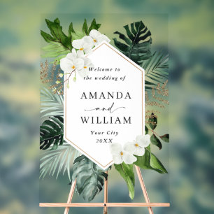 Orchid Bohemian Greenery MARIAGE Bienvenue