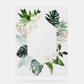 Orchid Bohemian Greenery MARIAGE Bienvenue (Recto)