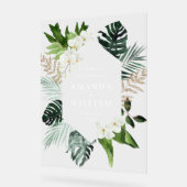 Orchid Bohemian Greenery MARIAGE Bienvenue (Angle)