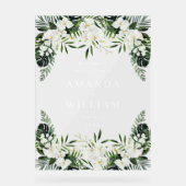 Orchid Bohemian Greenery MARIAGE Bienvenue (Recto)