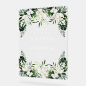 Orchid Bohemian Greenery MARIAGE Bienvenue (Angle)