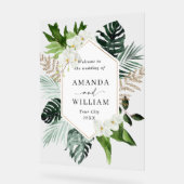 Orchid Bohemian Greenery MARIAGE Bienvenue (Angle)