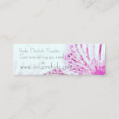 Orchid Design Profile Card Mini Visitekaartje (Achterkant)