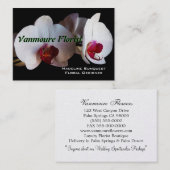 Orchid Dual Luxury Pearl Florist Visitekaartje (Voorkant / Achterkant)