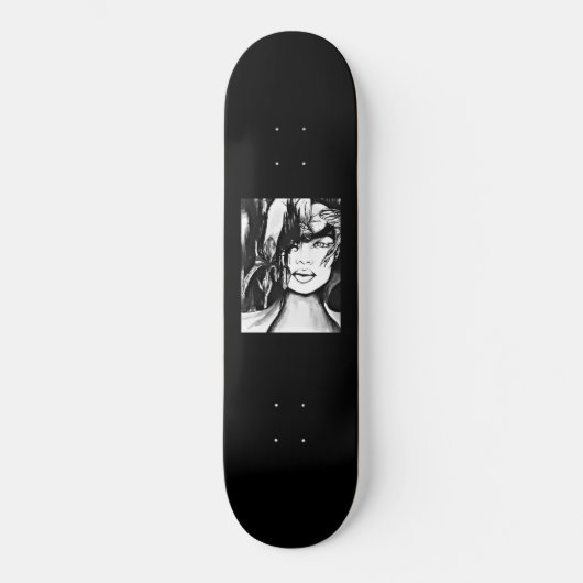 Orchid en Ghost Skateboard Deck van Samira Sperry (Voorkant)