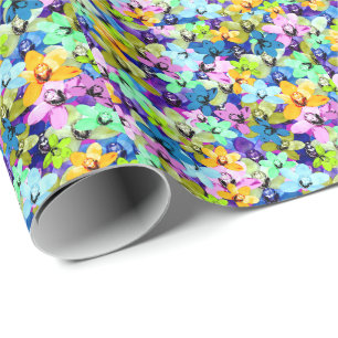 Orchid Extravaganza Waterverf, Cadeaupapier