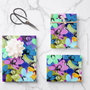 Orchid Extravaganza Waterverf, schroot van cadeaut Inpakpapier Vel