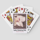 Orchid Floral Blossom Word Cloud Speelkaarten (Achterkant)