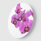 Orchid Flowers Wall Clock Grote Klok (Hoek)